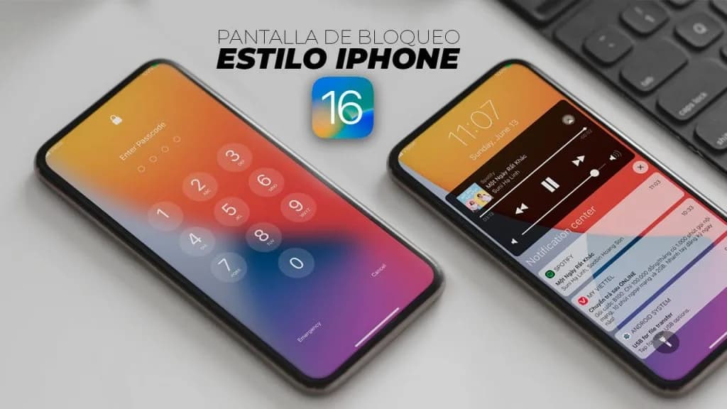 Pantalla de Bloqueo Estilo iPhone 2024