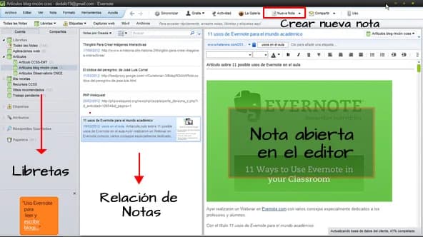 Evernote: Un blog de notas sencillo y practico