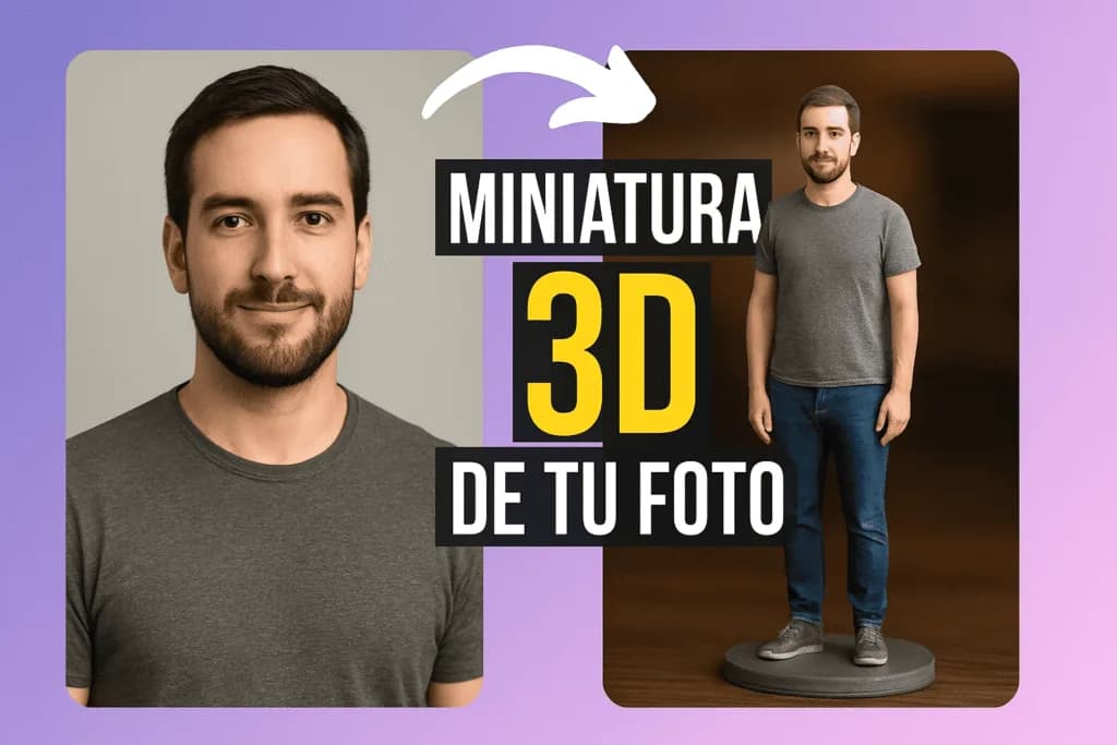 Efecto Viral de Miniatura 3D: Convierte tu Foto en una Figura de Colección con Gemini