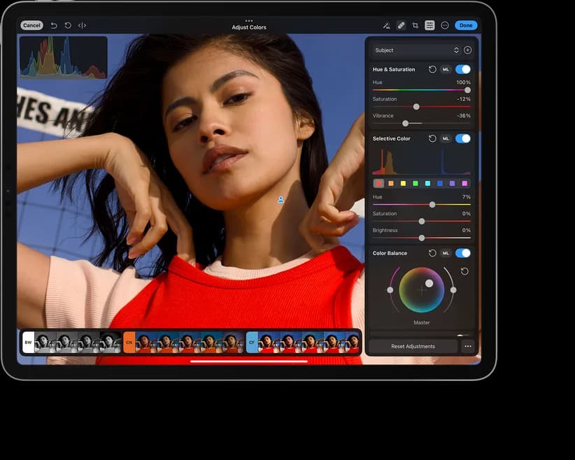 Photomator: Herramienta especializada en retoque fotográfico de Pixelmator