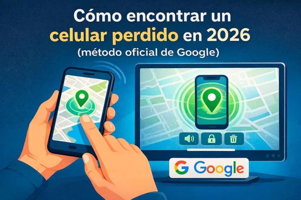 Cómo encontrar un celular perdido en 2026 (Método Oficial de Google)